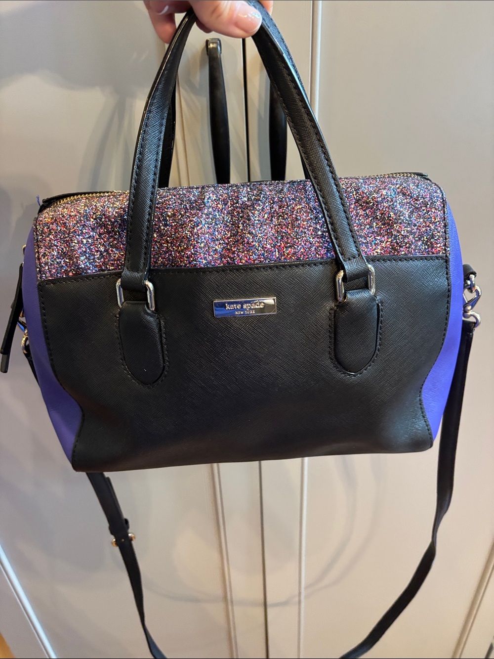 Kate Spade Laurel Way Glitter Crossbody - Picture 1 of 11